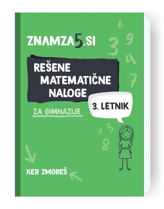 knjiga Znam za 5 - rešene matematične naloge za 3. letnik