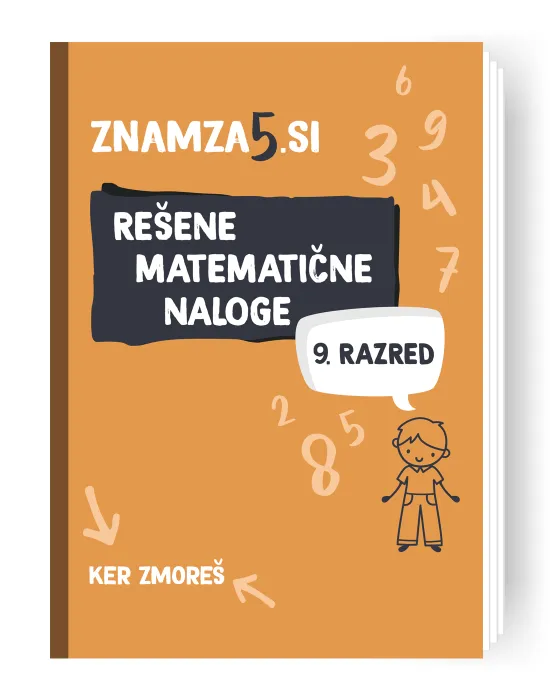 knjiga Znam za 5 - rešene matematične naloge za 9. razred