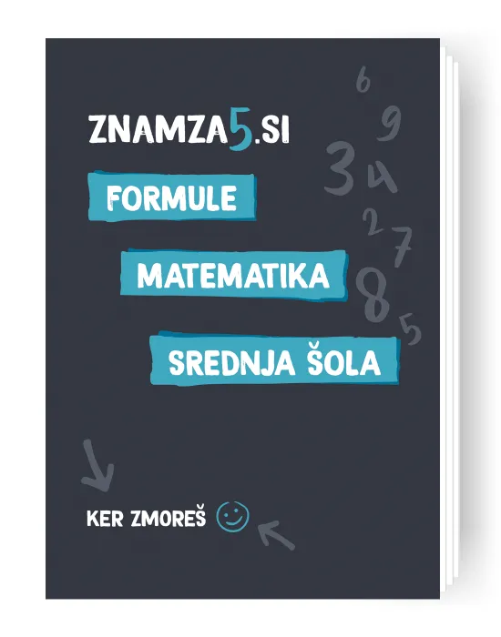 knjiga Znam za 5 - formule za osnovno šolo