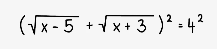 primer iracionalne enačbe