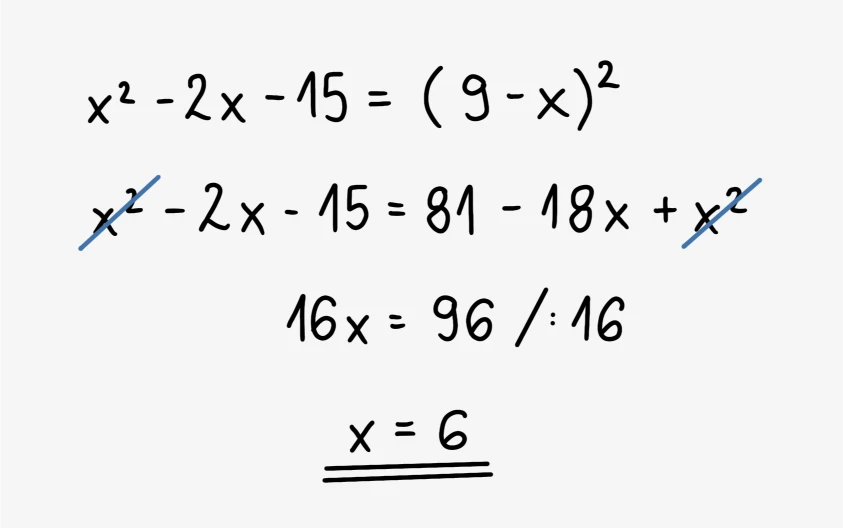 primer reševanja enačbe