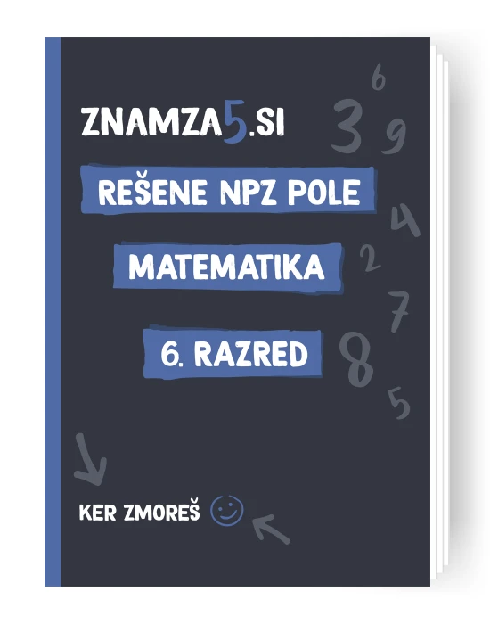knjiga Znam za 5 - rešene NPZ pole za 6. razred