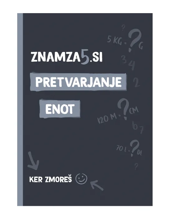 knjiga Znam za - pretvarjanje enot