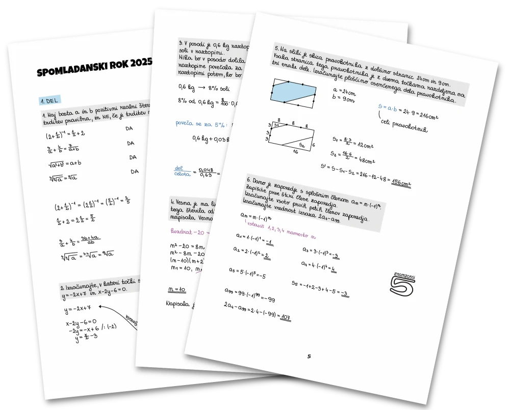 Pola poklicna matura tri listi